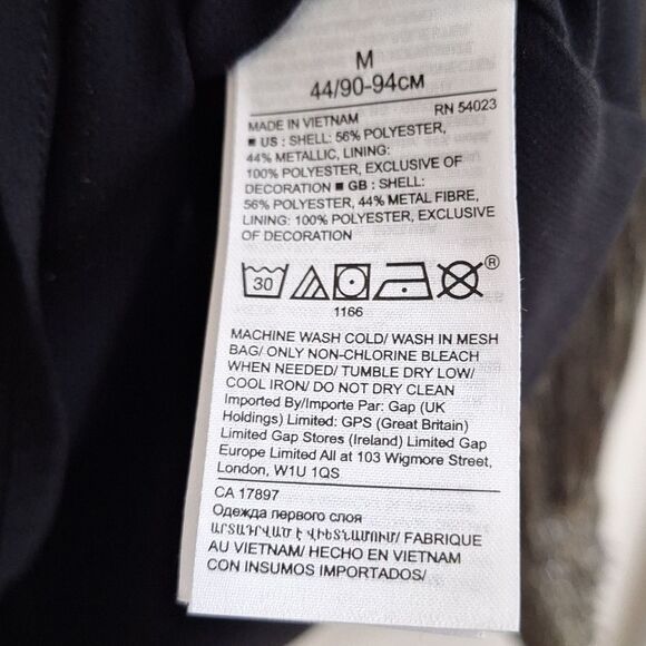 Banana Republic Shimmering Metallic Blouse Size M - Picture 8 of 9